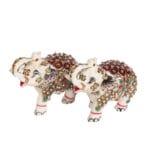 Marble Meenakari Hand Crafted Elephant