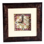 Traditional Marble Meenakari Handicrafts Clock