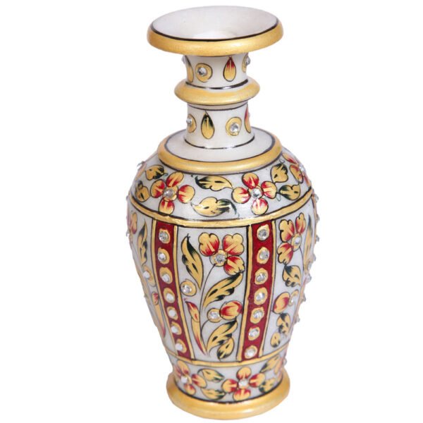 Traditional Marble Meenakari Handicrafts Flower Vase