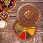 Pure Sheesham Wooden Spice Box Set for Kitchen