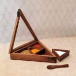 Table Top Sheesham Wooden/Rosewood Masala Box
