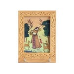 Wooden gemstone with 2 key holder