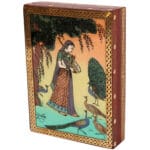 Rajasthani Ragini Gujari Wooden Gemstone Jewellery Box.