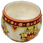 Round Shaped Marble Candle Holder