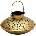 Brass Crafted Matki Shaped Decorative Candle Holder