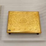 Wooden Brass Patta  golden colour