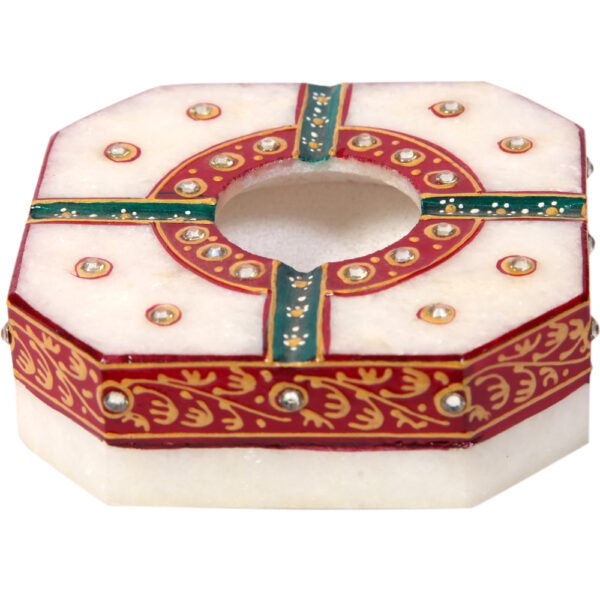 Traditional Marble Meenakari Handicraft Ash Tray