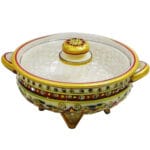 Marble Meenakari Crafted Dry Fruit Box