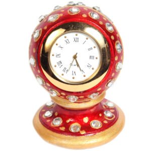 Marble Meenakari Paper Weight Watch For Office Desk