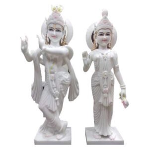 Marble Radha Krishna Statue