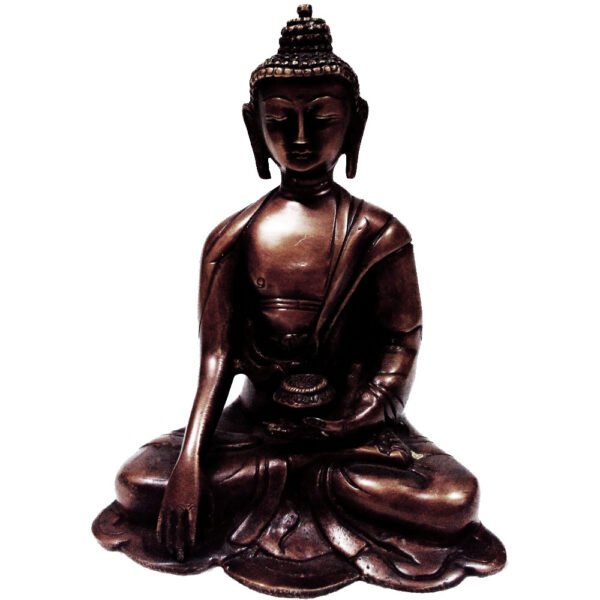 Meditative Brass Handicrafts Buddha Statue For Home Decor