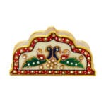 Peacock Design /Marble Tissue Holder