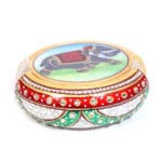 Marble Meenakari Elephant Tea Coaster