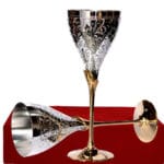 German Silver Wine Glass Set For Wedding Giveaways