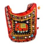 Kanta Banjara Orange & Black Coloured Handbag