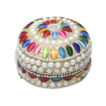 Pearl Decorated Dibbi with Rajasthani design