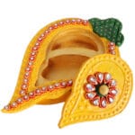 Wooden Kundan Handicrafts Mango Shaped Chopra Online